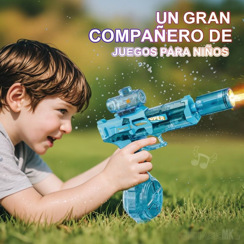 Pistola Eléctrica de Agua con Luces LED