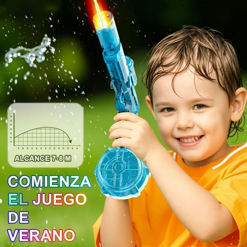 Pistola Eléctrica de Agua con Luces LED